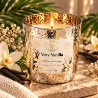 Gold Speckled Coconut Wax Candle – 17 oz / 482 g – Very Vanilla