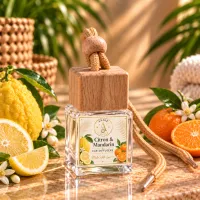 Wooden Cap Car Diffuser – Citron & Mandarin