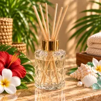 Cut Glass Reed Diffuser – Caribbean Mist