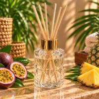 Cut Glass Reed Diffuser – Passionfruit Pineapple