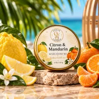 Travel Tin Coconut Wax Candle – 2 oz / 57 g – Citron & Mandarin