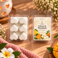 White Heart Wax Melts – Citron & Mandarin