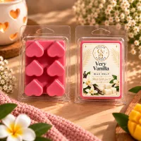 Pink Heart Wax Melts – Very Vanilla