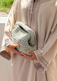 mint green clutch – Image 2