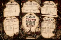 Vintage Clown Costume Planner Bundle – Image 1