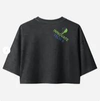 QUEEN YOUR KNOWLEDGE//IS//POWER II - Women’s garment dye cropped tee – Image 4