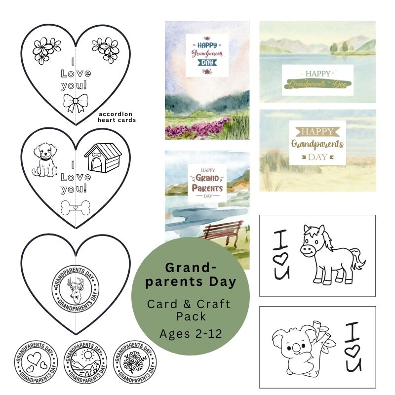 Grandparents Day Card & Craft Pack Ages 2-12 – Image 1