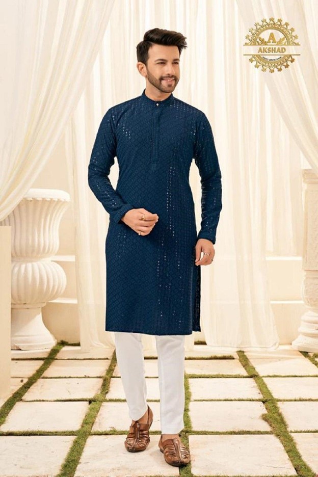 BLACK COTTON KURTA | JTK-S-39640/S26/JJ10827-SF – Image 2