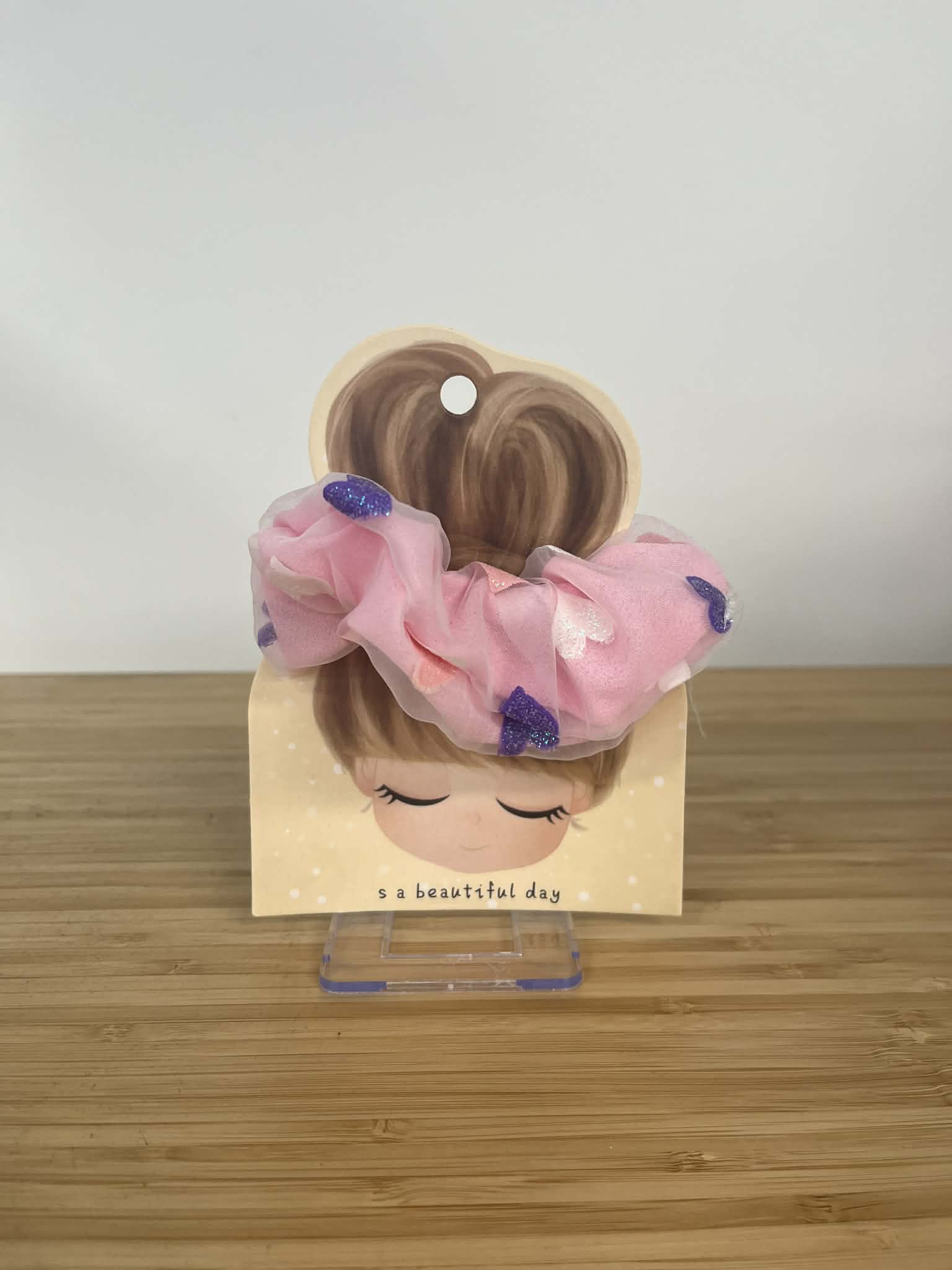Scrunchie – Pink hearts