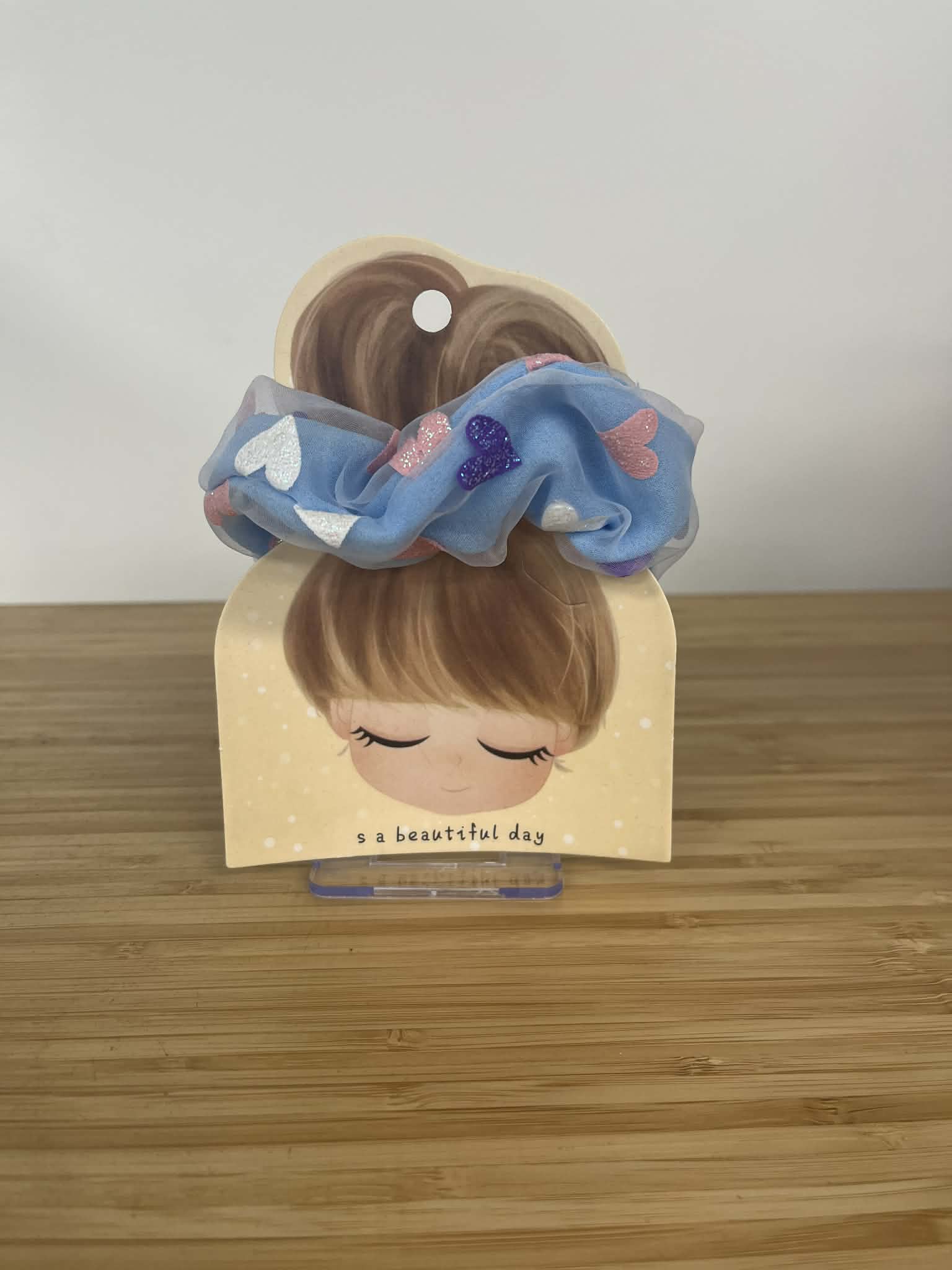 Scrunchie – Blue hearts