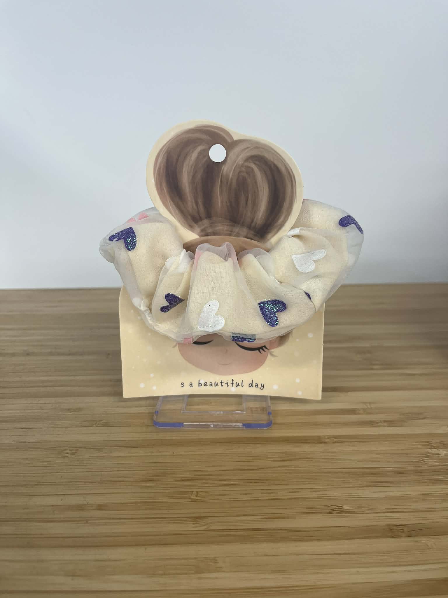 Scrunchie – Yellow hearts