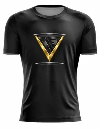 TB5 Futsal — Tekkrs Black Round-Neck Practice Jersey – Short Sleeve