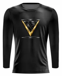 TB5 Futsal — Tekkrs Black Round-Neck Practice Jersey – Long Sleeve