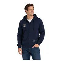 Ellicott — Brace Super Heavyweight Full-Zip Hooded – Navy, XS