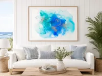 Abstract art print Oceans Echo I – Image 1