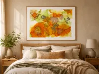 Abstract Art print - Tangerine burst – Image 2