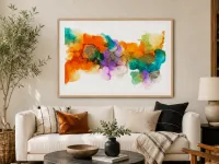 Colourful Abstract Art print - Tropical Infusion – Image 6