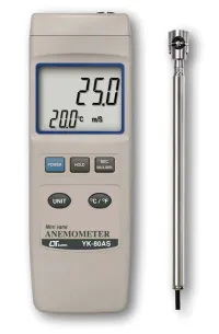 YK-80AS Professional Mini-Vane Anemometer with Telescopic Probe – Image 1