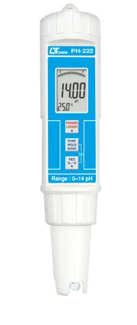 PH-222 Pen Style pH and Temperature Meter with Built-in Electrode – Image 1
