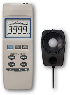 LX-1108-CC Wide Range Light Meter with Calibration Certificate – Image 2