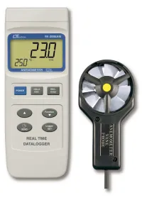 YK-2005AM Anemometer, Air Flow Meter, J/K Thermometer and 16,000 Point Data Logger – Image 1