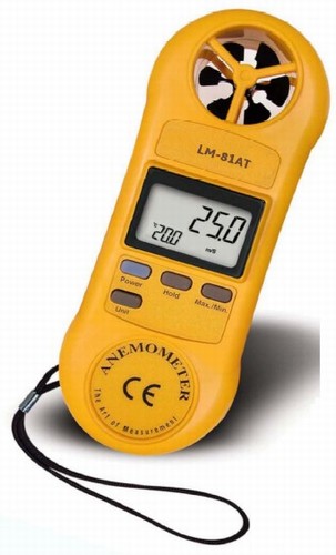 LM-81AT Anemometer with Temperature, Wind Speed and Air Temperature Meter – Image 2