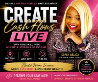 Create Cash Flows LIVE Ticket – Image 1
