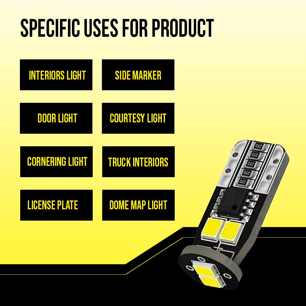 T10 / 194 / 168 Bombilla LED de 6 unidades – Image 6