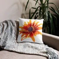 Flaming Flowers Basic Pillow – Image 3