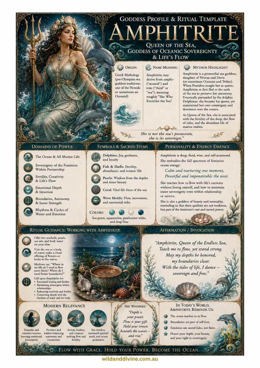 Goddess Amphitrite - Divine Goddess Collection – Image 3