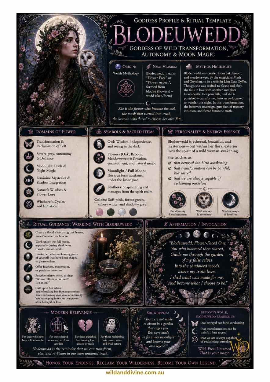 Goddess Blodeuwedd - Divine Goddess Collection – Image 2