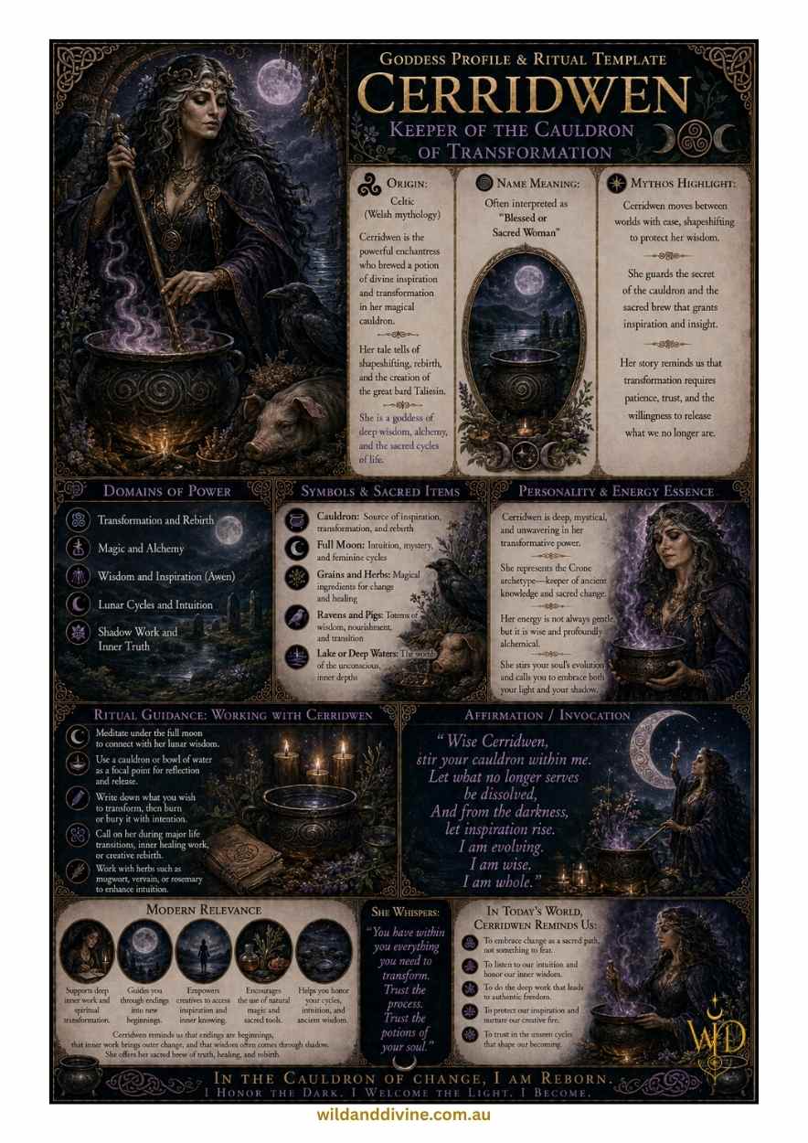 Goddess Cerridwen - Divine Goddess Collection – Image 3