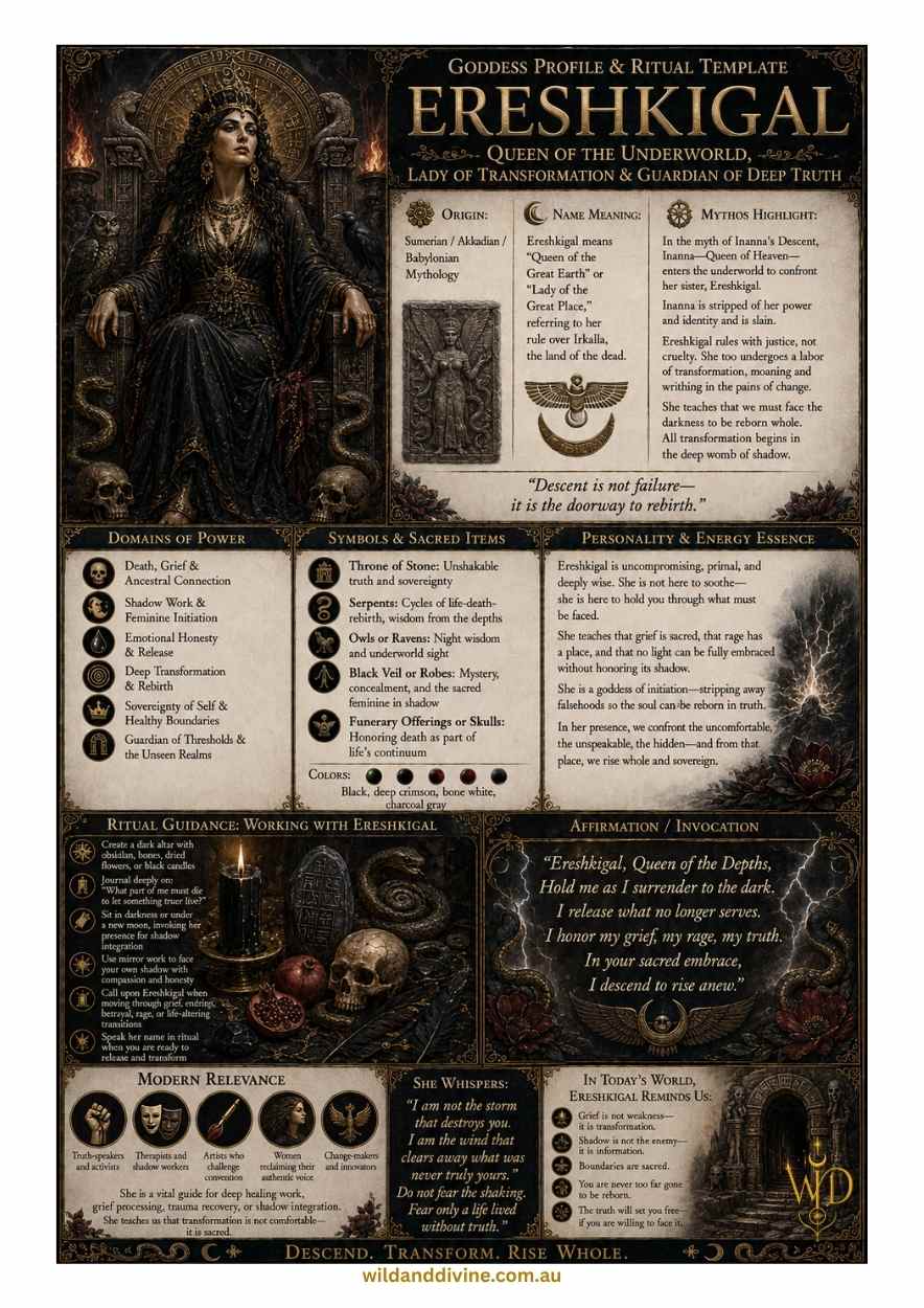 Goddess Ereshkigal - Divine Goddess Collection – Image 3
