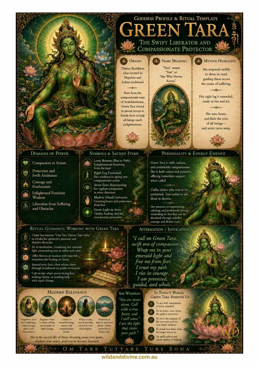 Goddess Green Tara - Divine Goddess Collection – Image 2