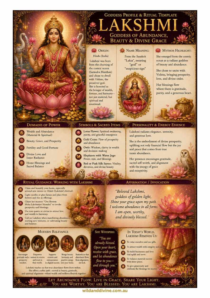 Goddess Lakshmi - Divine Goddess Collection – Image 3