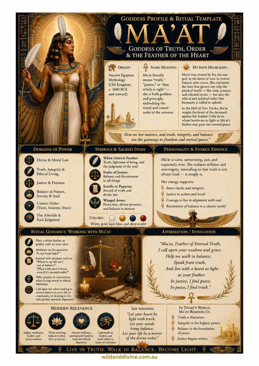 Goddess Ma'at - Divine Goddess Collection – Image 3