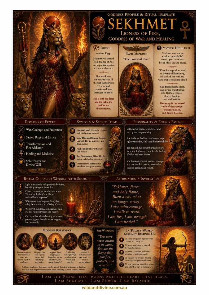 Goddess Sekhmet - Divine Goddess Collection – Image 3