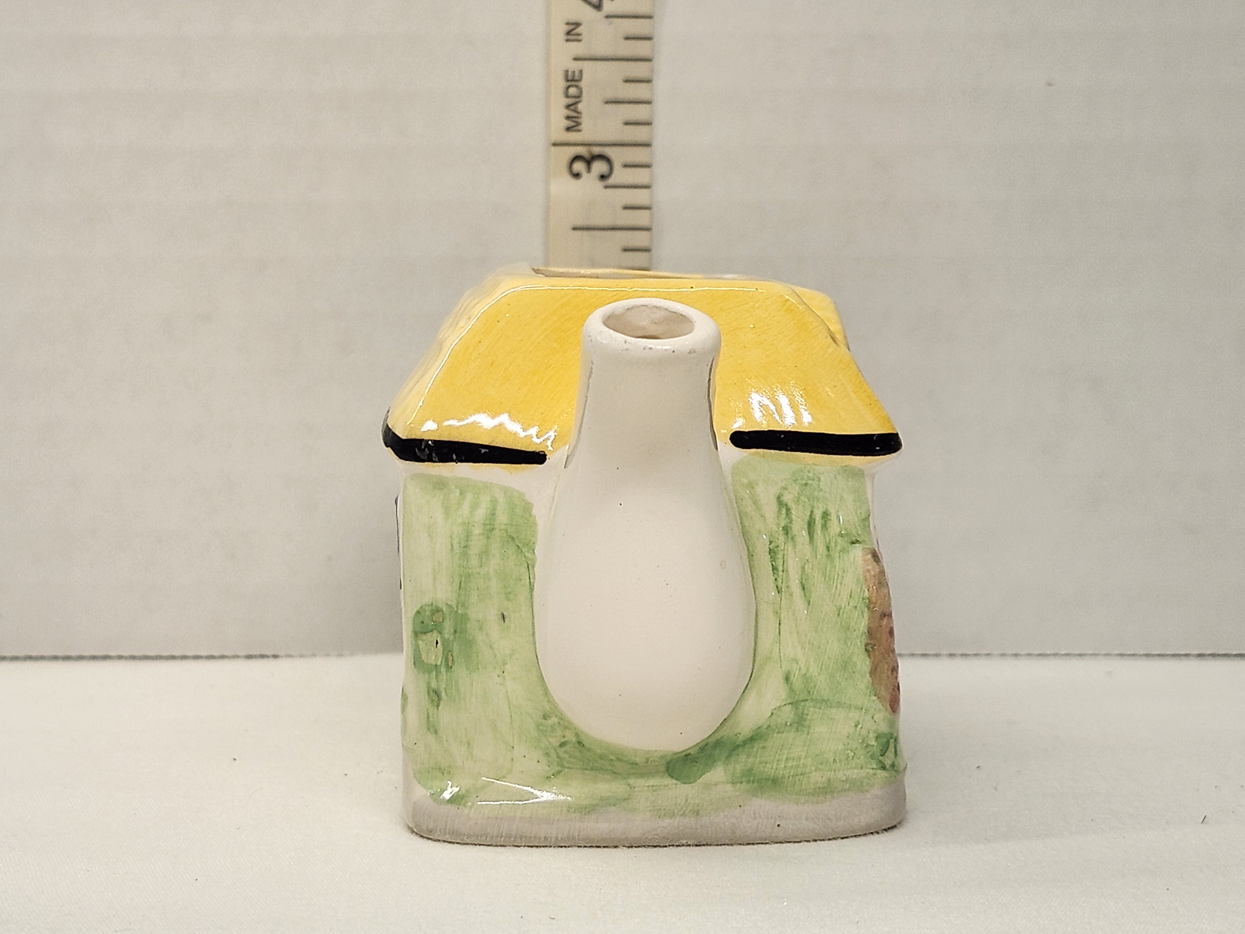 Vintage 1980s Miniature Cottagecore Ceramic Teapot Planter – Image 4