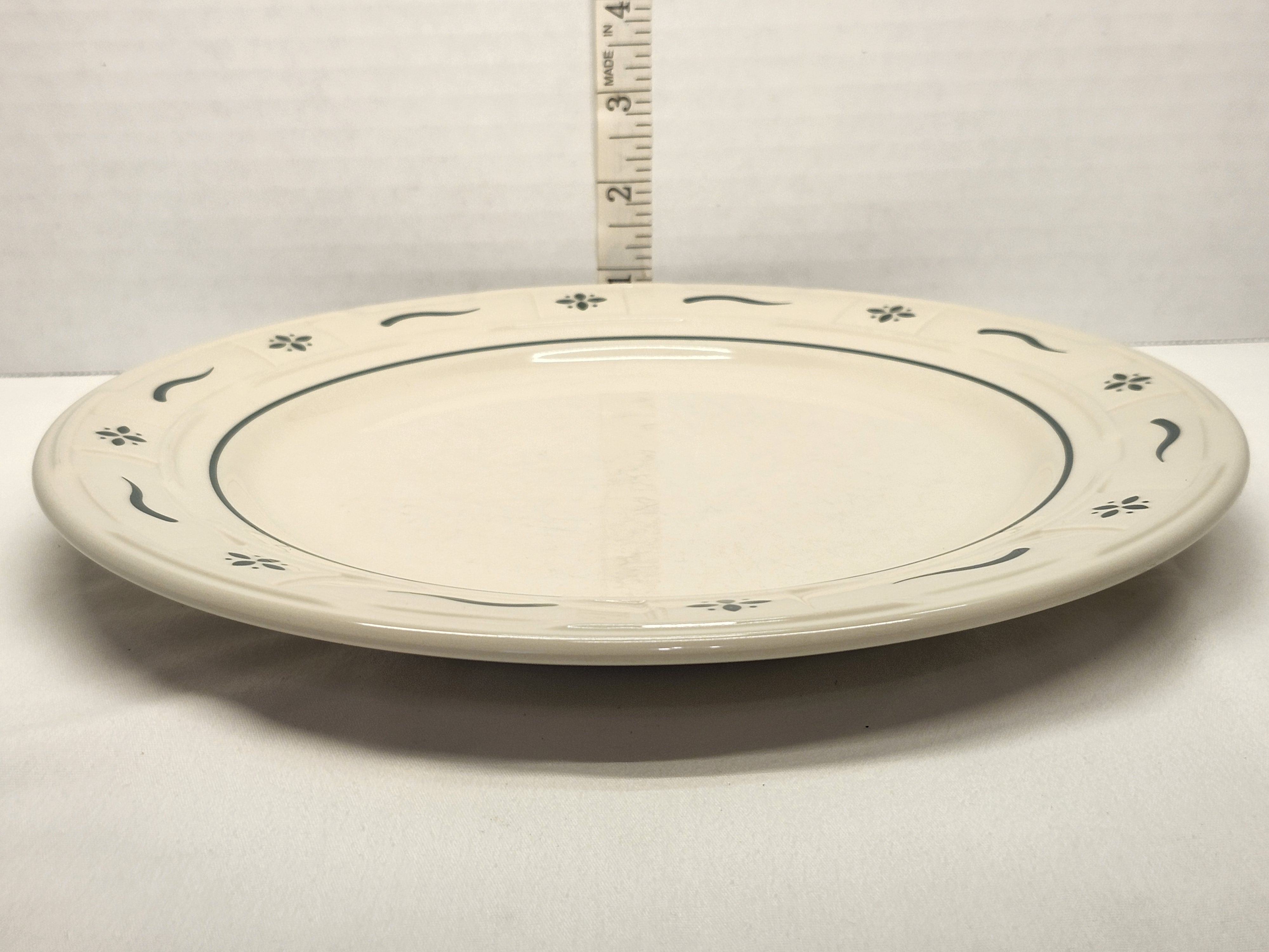 Vintage Longaberger Woven Traditions Heritage Green 10" Dinner Plate - USA – Image 3