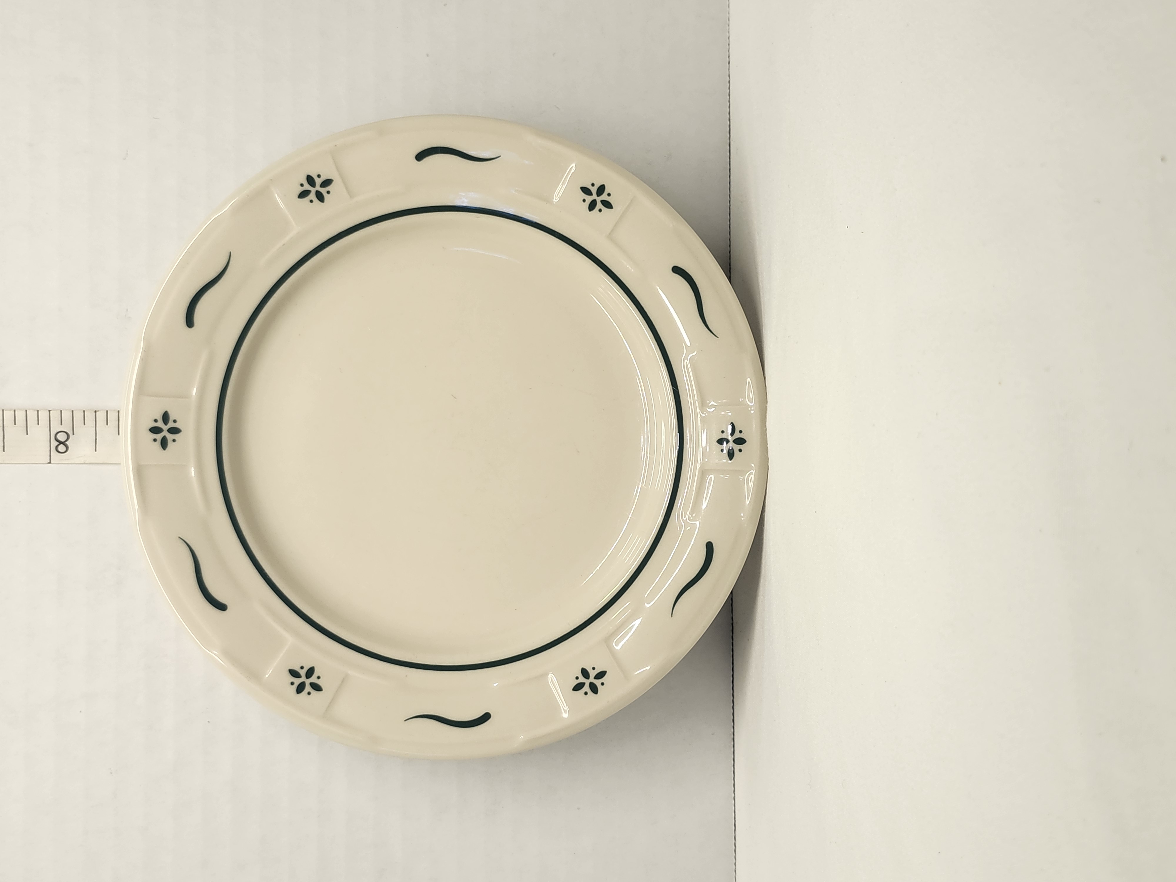 Vintage Longaberger Woven Traditions Heritage Green 7" Bread & Butter Plate - USA  – Image 1