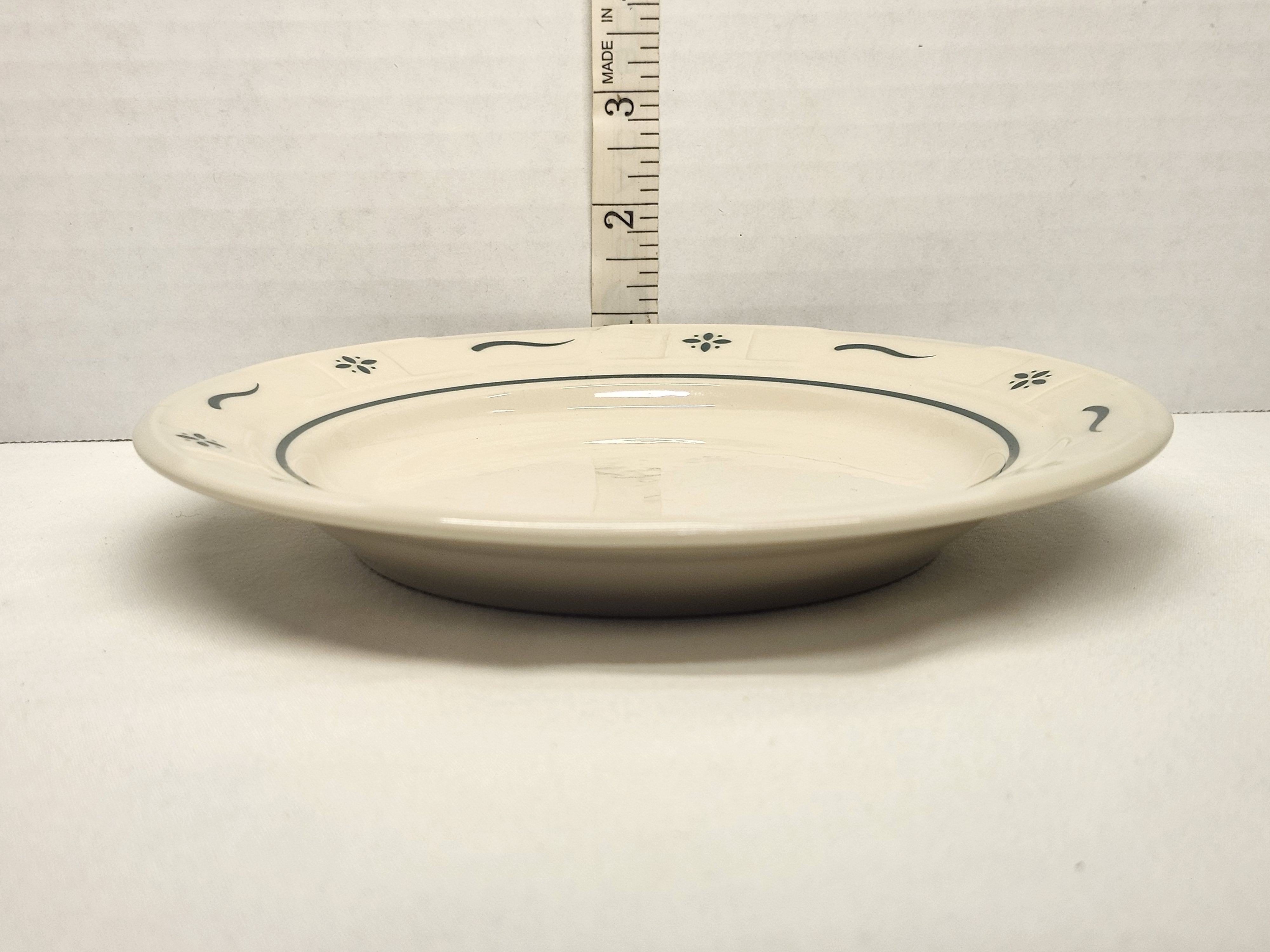 Vintage Longaberger Woven Traditions Heritage Green 7" Bread & Butter Plate - USA  – Image 3
