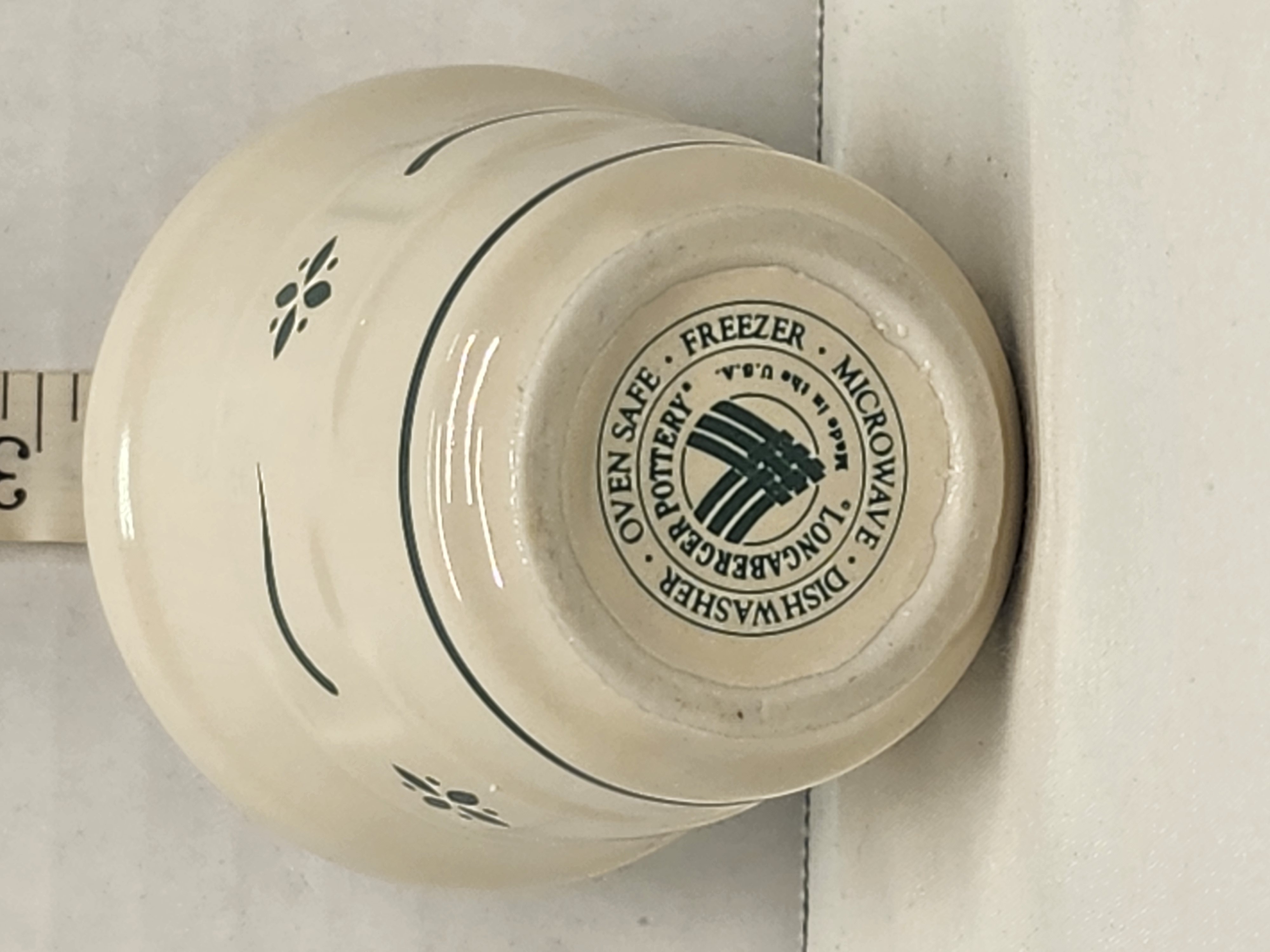 Vintage Longaberger Woven Traditions Heritage Green Toothpick Holder Urn - USA – Image 3