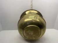 Vintage Solid Brass Spittoon - Large Flared Rim Urn Planter (7.5" x 9.5") – Image 3