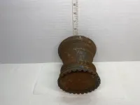 Set of 2 Vintage-Look Rustic Resin Pillar Candle Holders – Image 3
