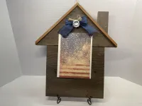 Handmade Wooden House Interchangeable Holiday Sign Display Bundle (6-Piece Set) – Image 3