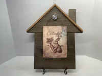 Handmade Wooden House Interchangeable Holiday Sign Display Bundle (6-Piece Set) – Image 4