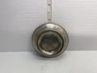 Vintage Silver-Plated Pillar Candle Coaster - Rope Twist Border – Image 3