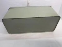 Vintage Sage Green Metal Bread Box - Farmhouse Countertop Storage Bin – Image 4