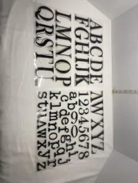 Iron Orchid Designs "Typesetting" Alphabet & Numbers Decor Stamp Set - used IOD Stamp – Image 6
