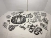 Iron Orchid Designs "Fruitful Harvest" Autumn Pumpkin & Leaf Decor Stamp Bundle - Loose IOD Elements – Image 2